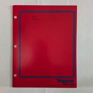 Trapper Keeper Folder for 3 ring Binder. Clean And New